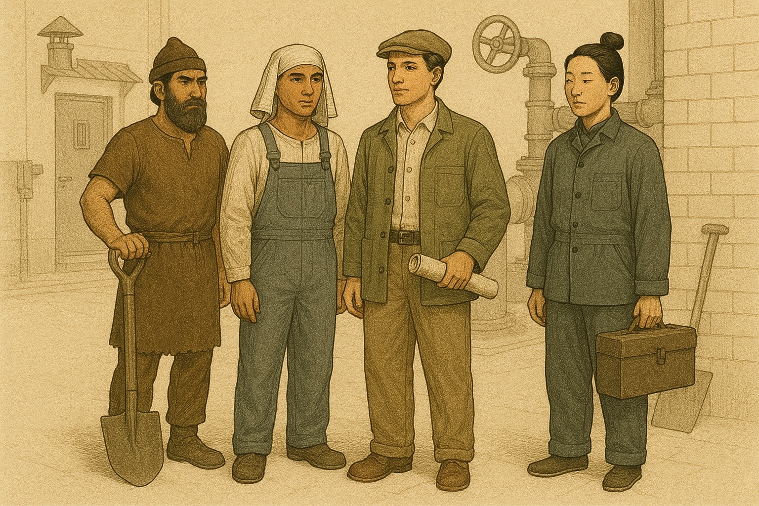 لباس کار قرون وسطی