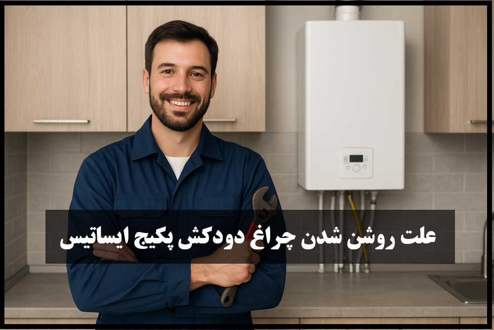 علت روشن شدن چراغ دودکش پکیج ایساتیس و بررسی دلایل رایج آن