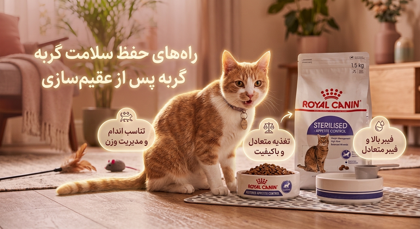 غذای گربه عقیم شده