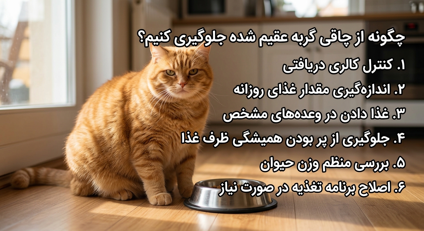 جلوگیری از چاقی گربه