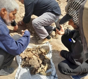 کشف پیکر یک شهید هنگام آماده&zwnj;سازی مواکب شلمچه