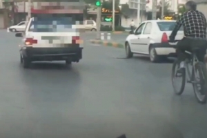 پراید سه&zwnj;چرخه در خیابان&zwnj;های مشهد!